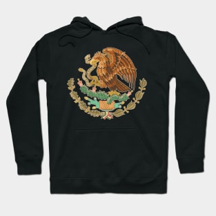 Vintage Distressed Coat of Arms of Mexico Hoodie